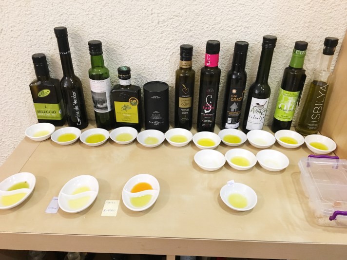 Olive oil tasting